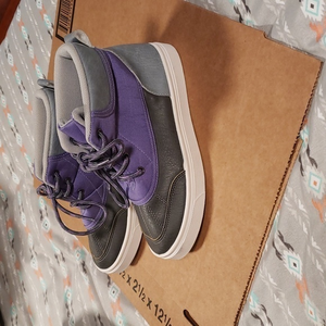 Oomphies purple high tops‎ size 1